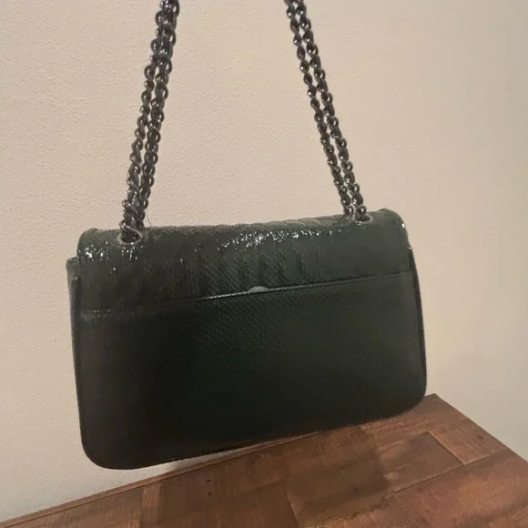 Karl Lagerfeld Dark Green Quilted Shoulder Bag - Picture 6 of 12